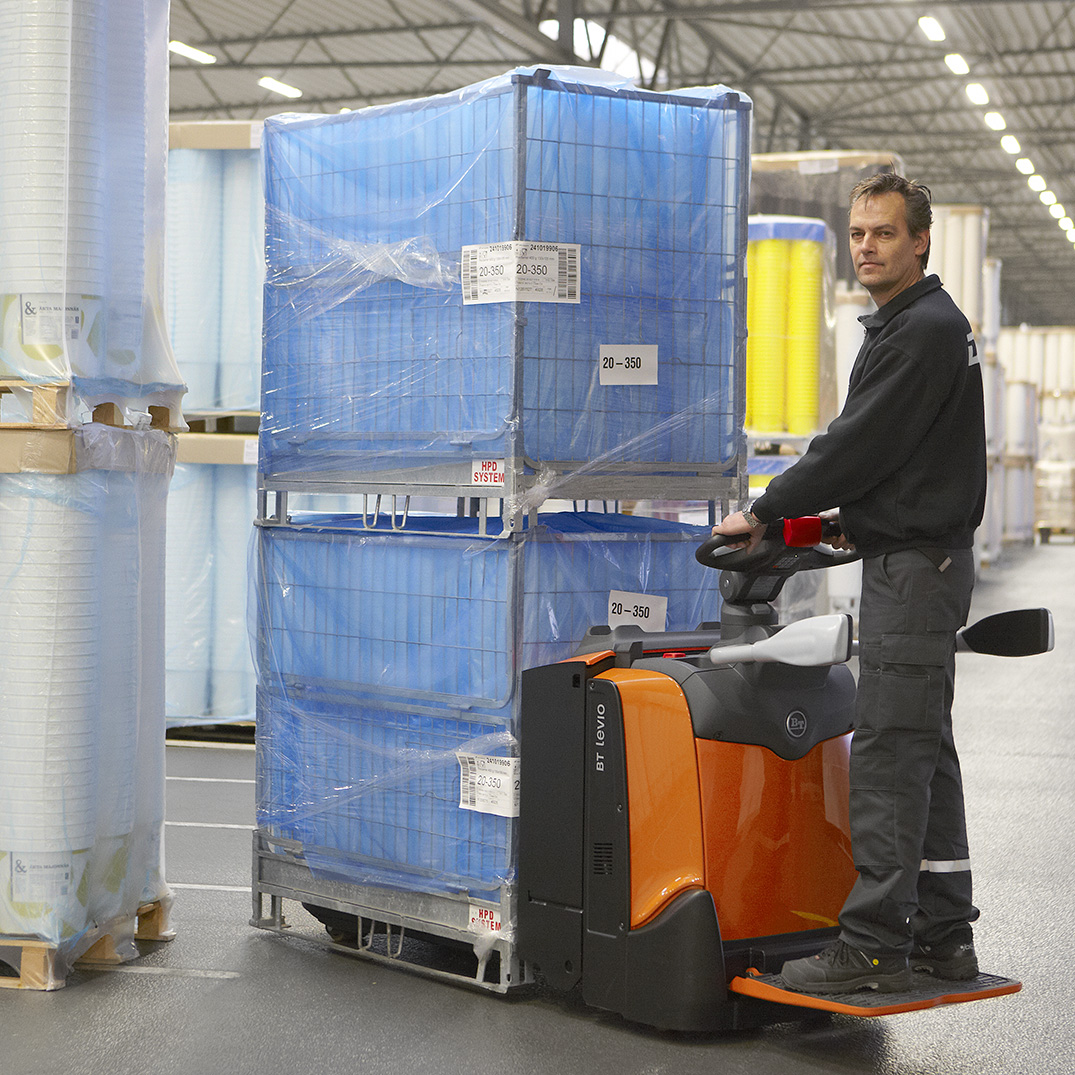 Elektrische stapelaar training