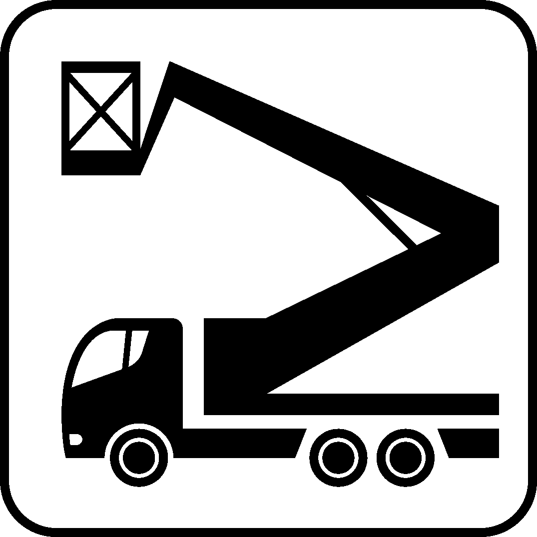 Hoogwerker op vrachtwagen training