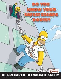 simpsons safety evacuatie