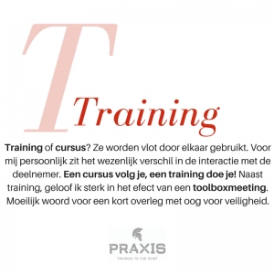 Het welzijnsalfabet: T van &#039;training&#039;