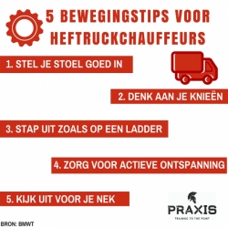 5 bewegingstips voor heftruckchauffeurs